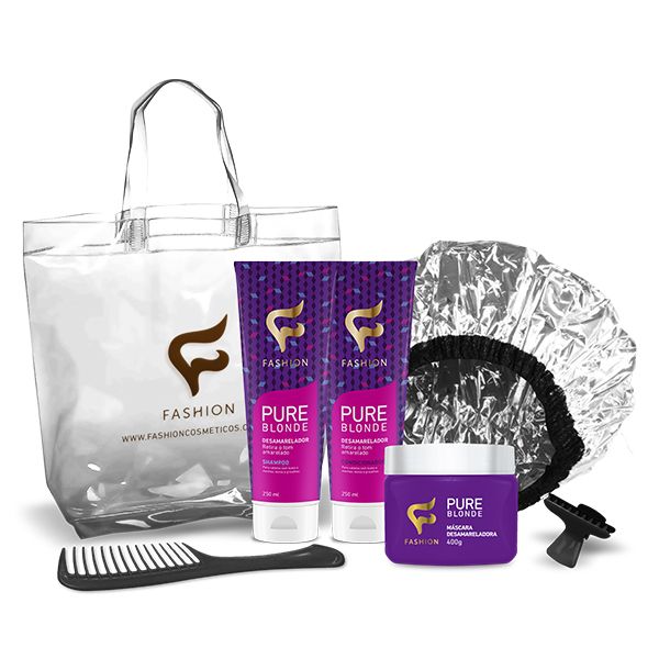 2 Kits Capilar Pure Blonde Fashion Cosméticos - FRETE GRÁTIS